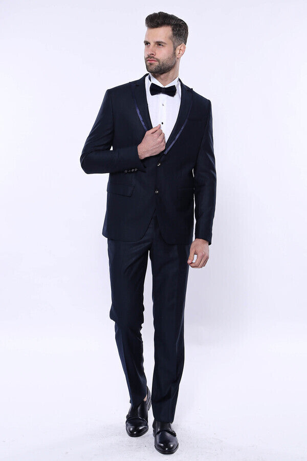WSS Detachable Lapel Navy Blue Tuxedo  - Frankenthal