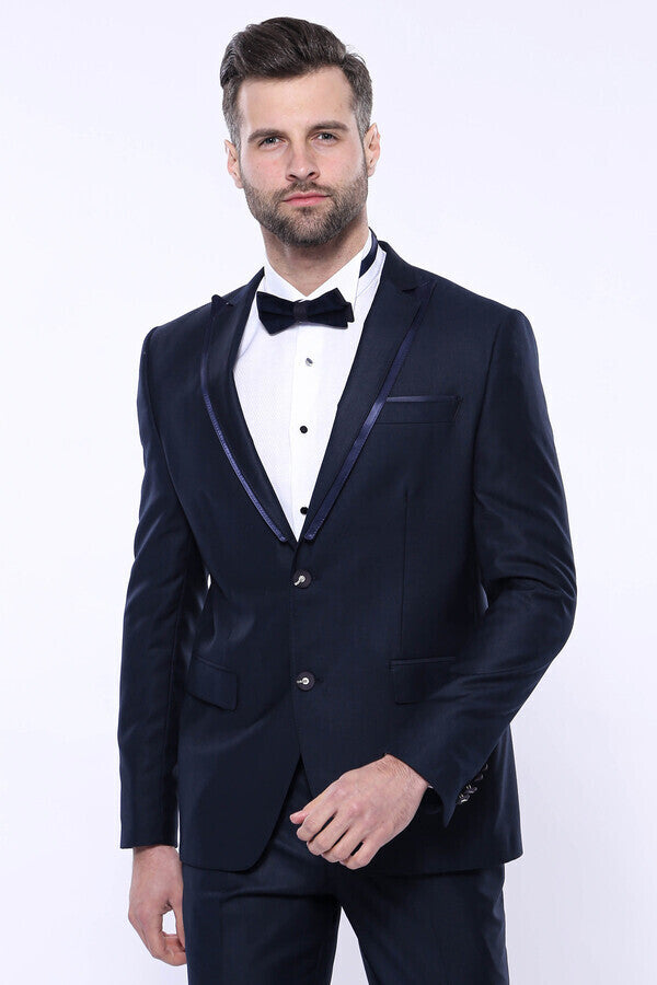 WSS Detachable Lapel Navy Blue Tuxedo  - Frankenthal