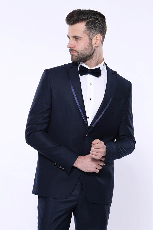 WSS Detachable Lapel Navy Blue Tuxedo  - Frankenthal