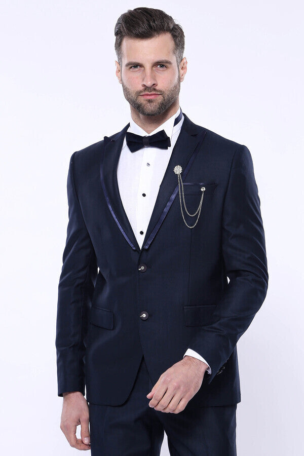 WSS Detachable Lapel Navy Blue Tuxedo  - Frankenthal