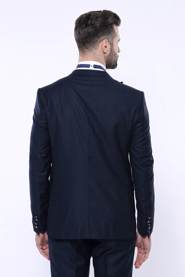 WSS Detachable Lapel Navy Blue Tuxedo  - Frankenthal