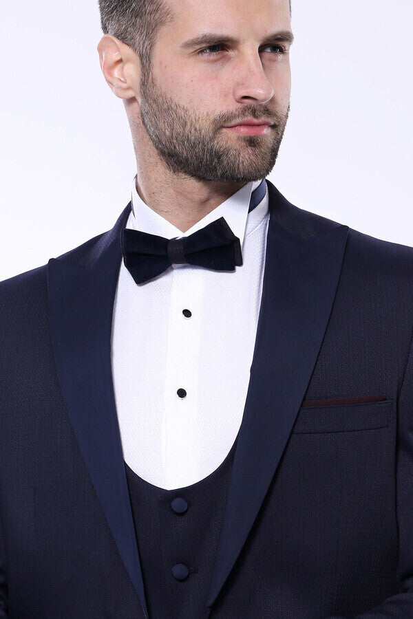 WSS Detachable Lapel Navy Suit  - Francisco I. Madero