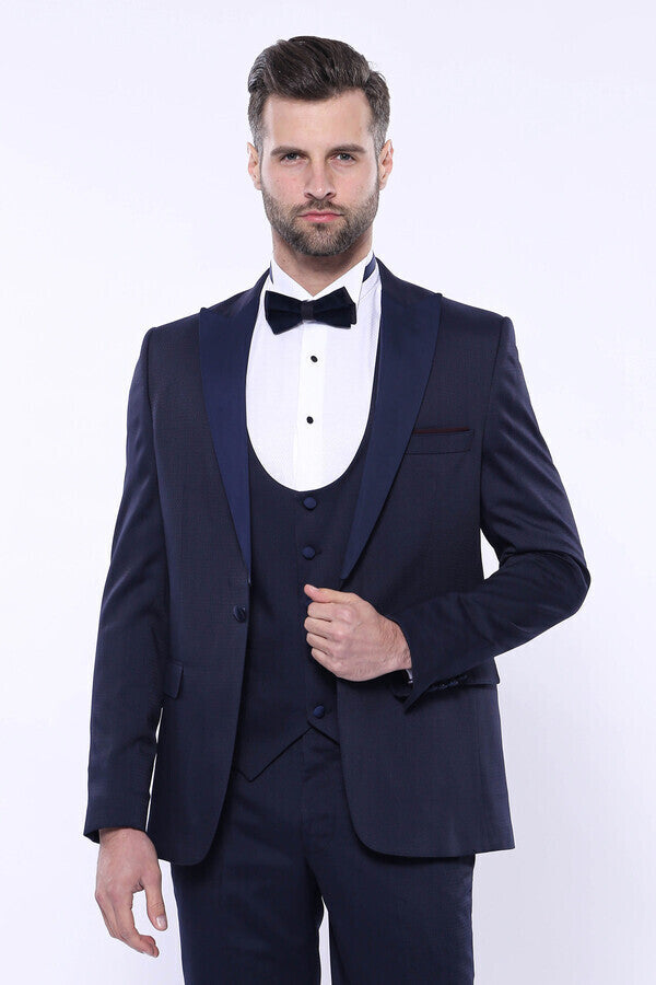 WSS Detachable Lapel Navy Suit  - Francisco I. Madero