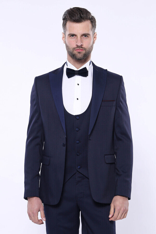 WSS Detachable Lapel Navy Suit  - Francisco I. Madero