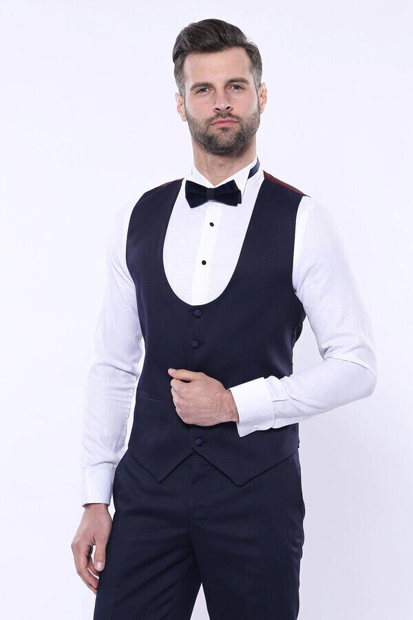 WSS Detachable Lapel Navy Suit  - Francisco I. Madero