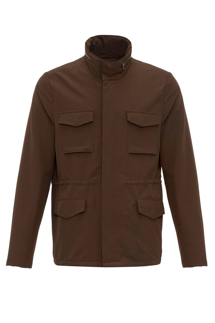 ANT High Collar Safari Men's Coat - Palm Harbor