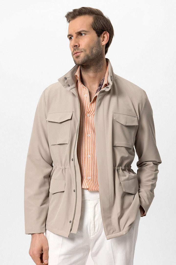 ANT High Collar Safari Men's Coat - North Highlands