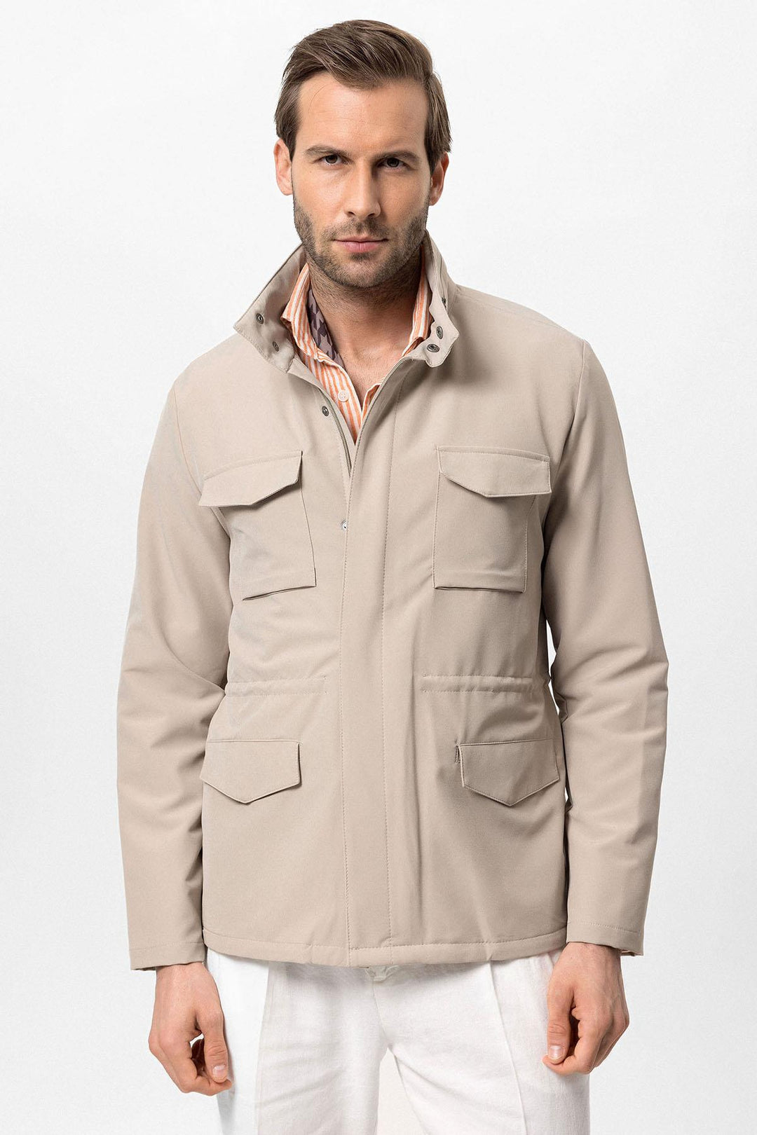 ANT High Collar Safari Men's Coat - North Highlands
