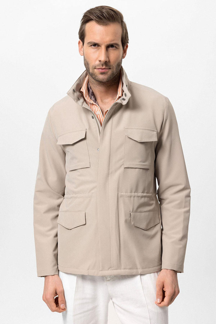 ANT High Collar Safari Men's Coat - North Highlands