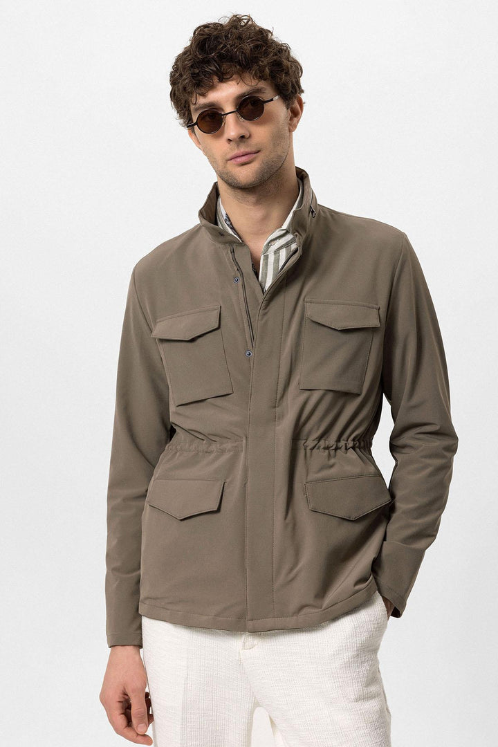 ANT High Collar Safari Men's Coat - Bazal’tove
