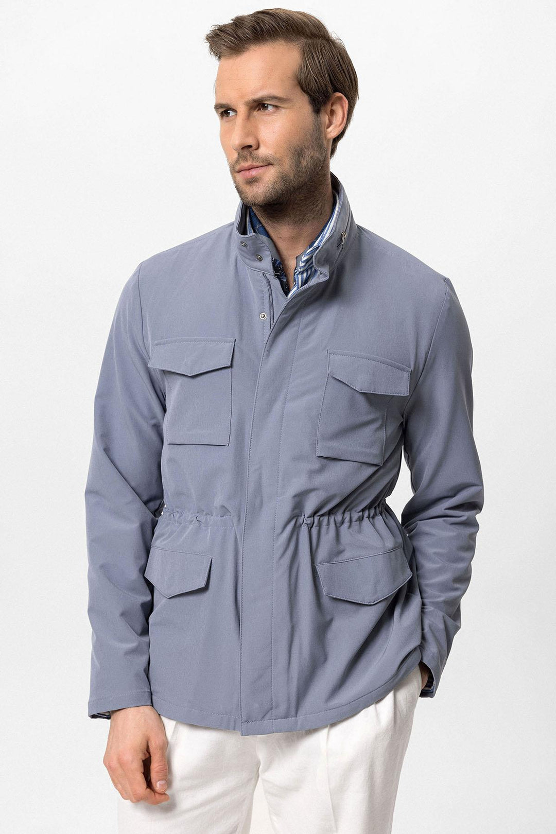 ANT High Collar Safari Men's Coat - Mira