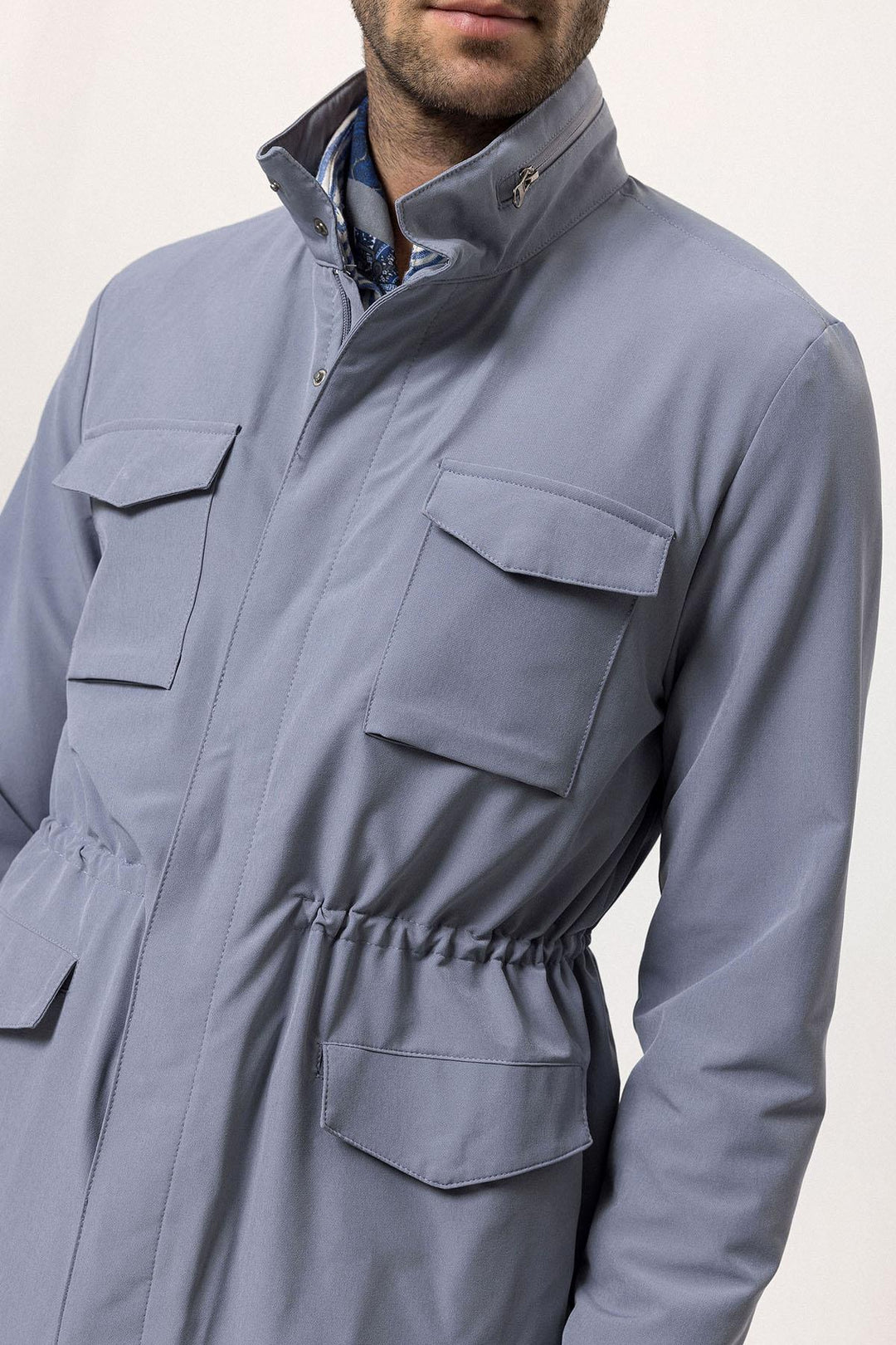 ANT High Collar Safari Men's Coat - Mira