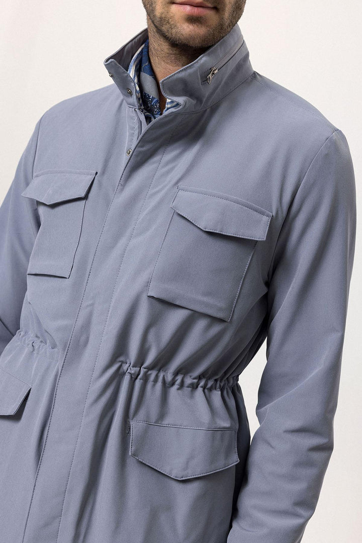 ANT High Collar Safari Men's Coat - Mira