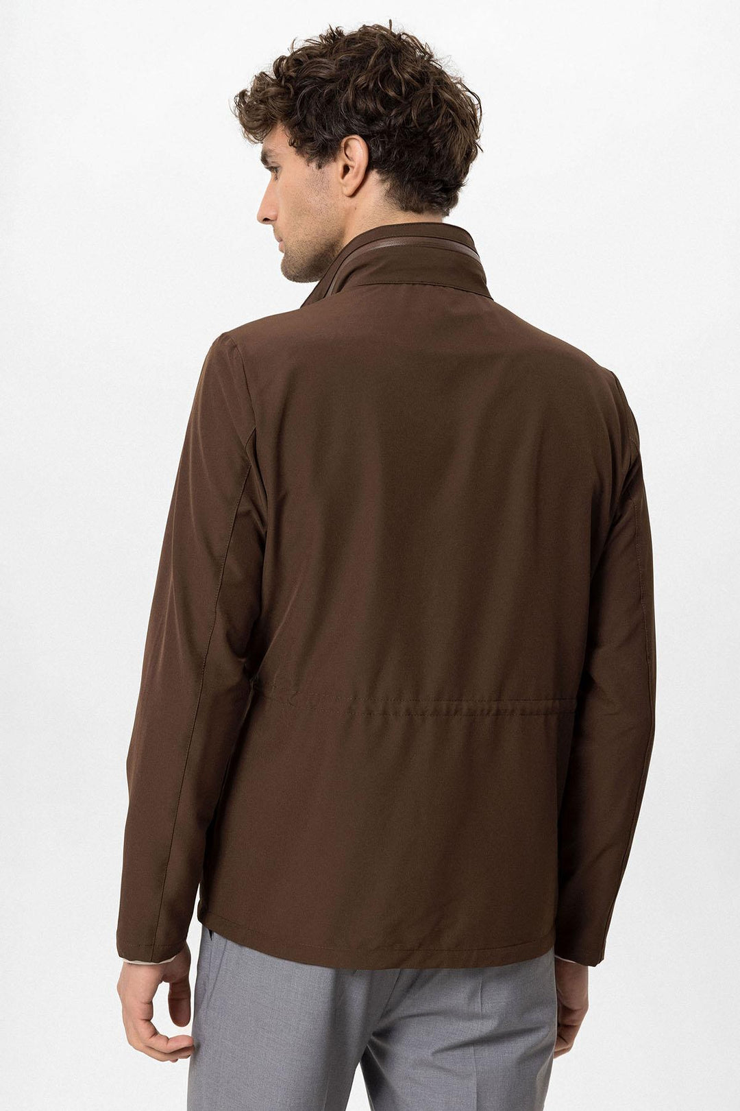 ANT High Collar Safari Men's Coat - Palm Harbor