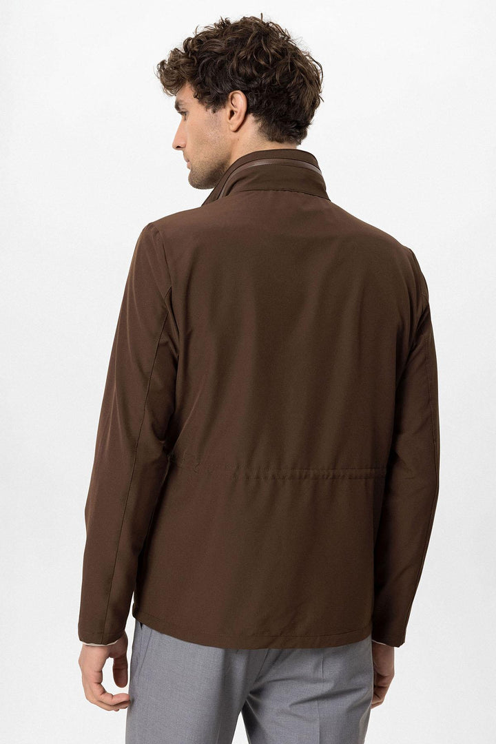 ANT High Collar Safari Men's Coat - Palm Harbor