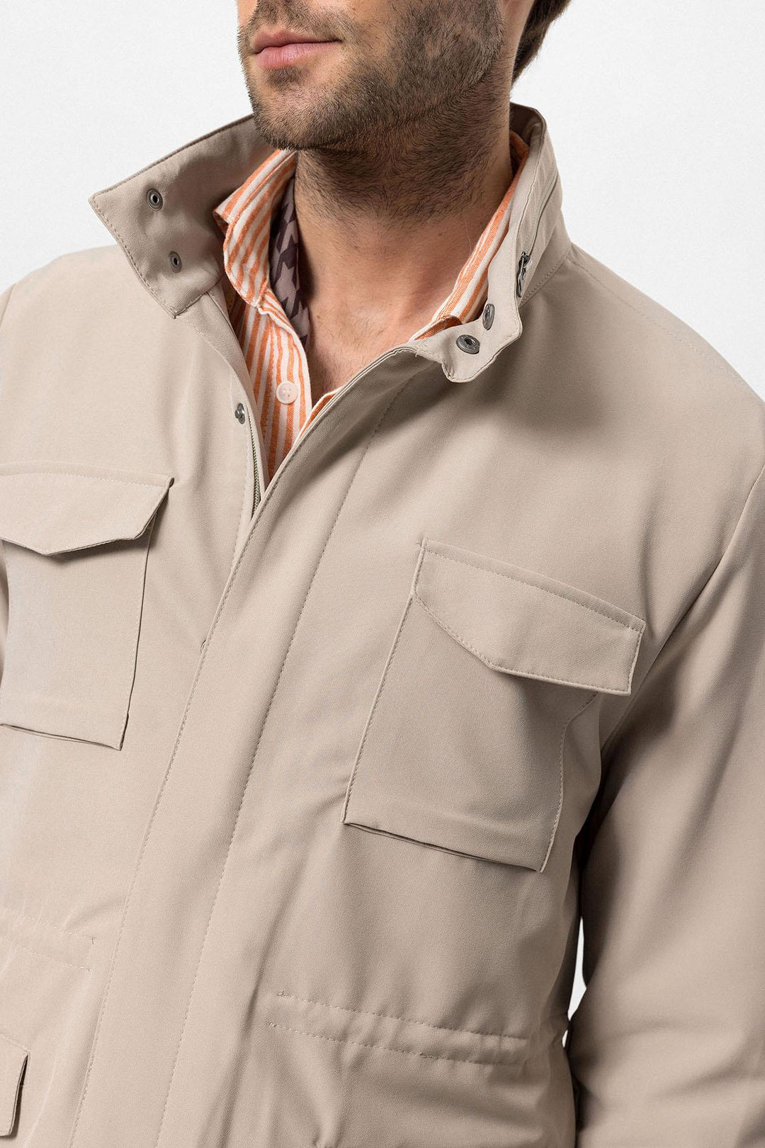 ANT High Collar Safari Men's Coat - North Highlands