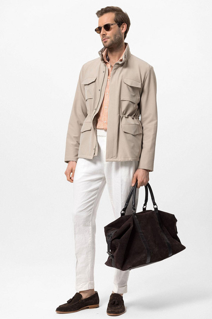 ANT High Collar Safari Men's Coat - North Highlands