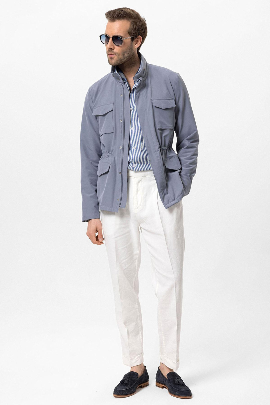ANT High Collar Safari Men's Coat - Mira