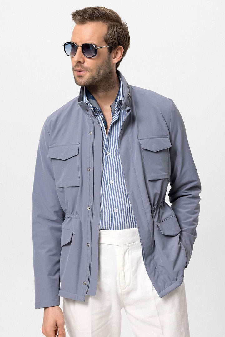 ANT High Collar Safari Men's Coat - Mira