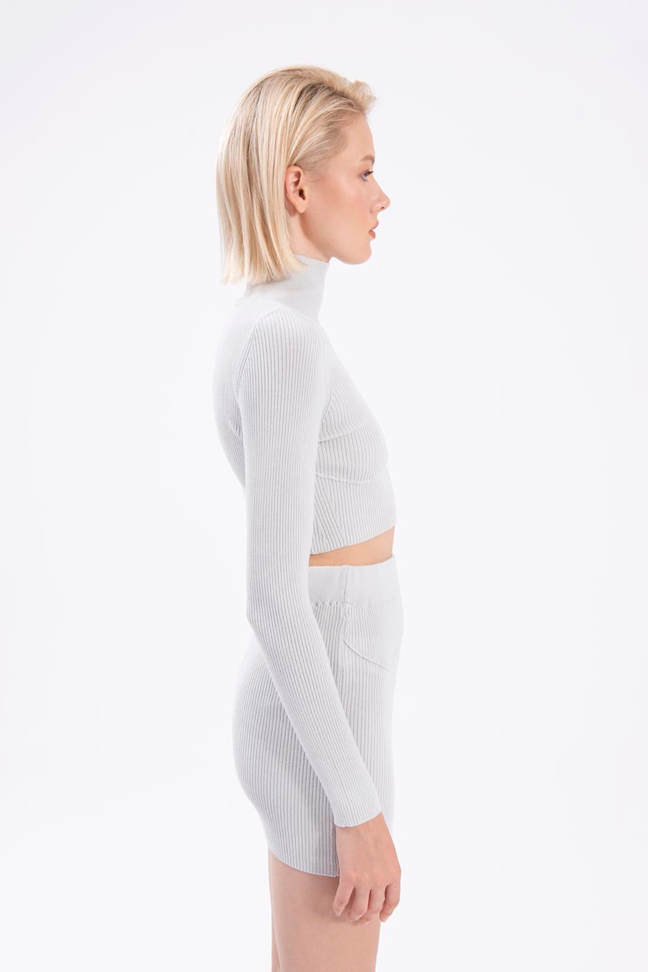 BSL Women High neck knitted blouse - Aurora