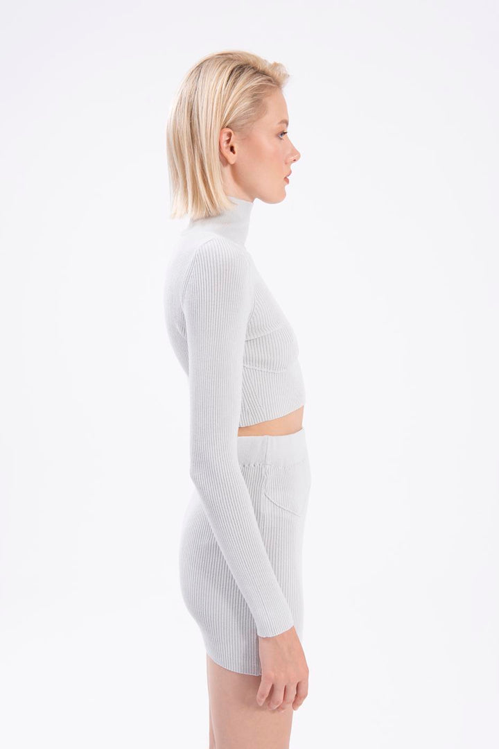 BSL Women High neck knitted blouse - Aurora