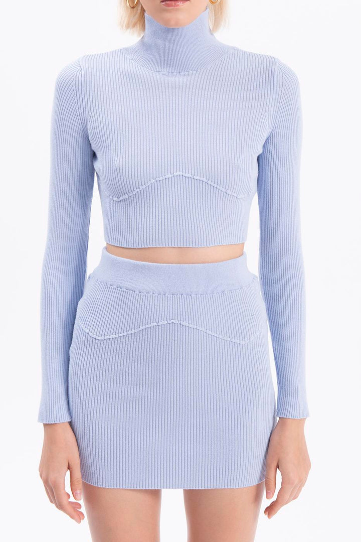 BSL Women High neck knitted blouse - Cheltenham
