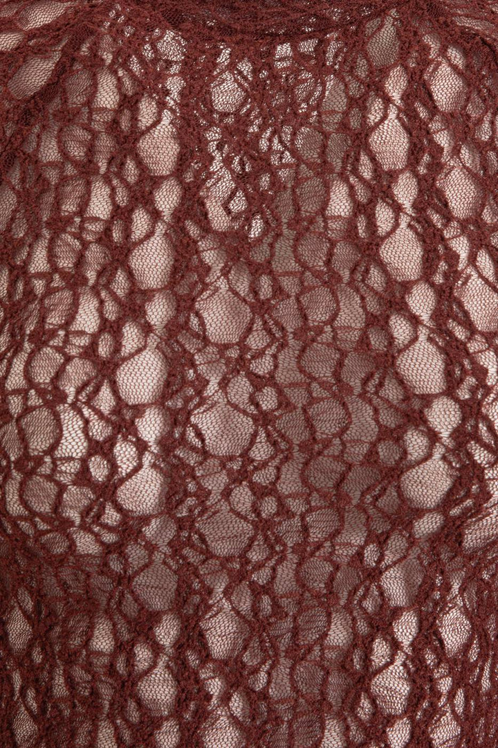 BSL Women High Collar Lace Top - Washington