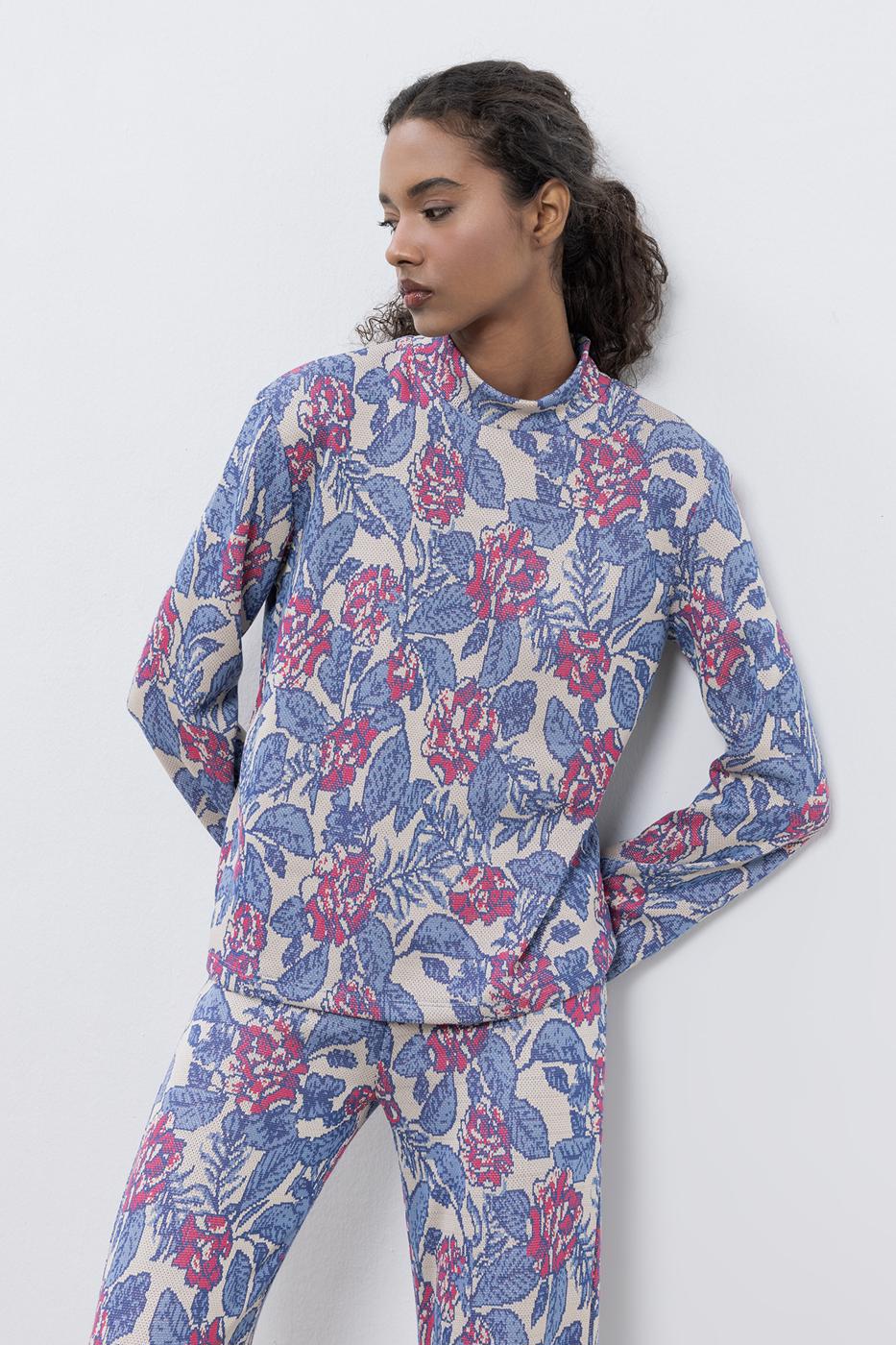 BSL Women High Collar Oversize Blouse - Oradea