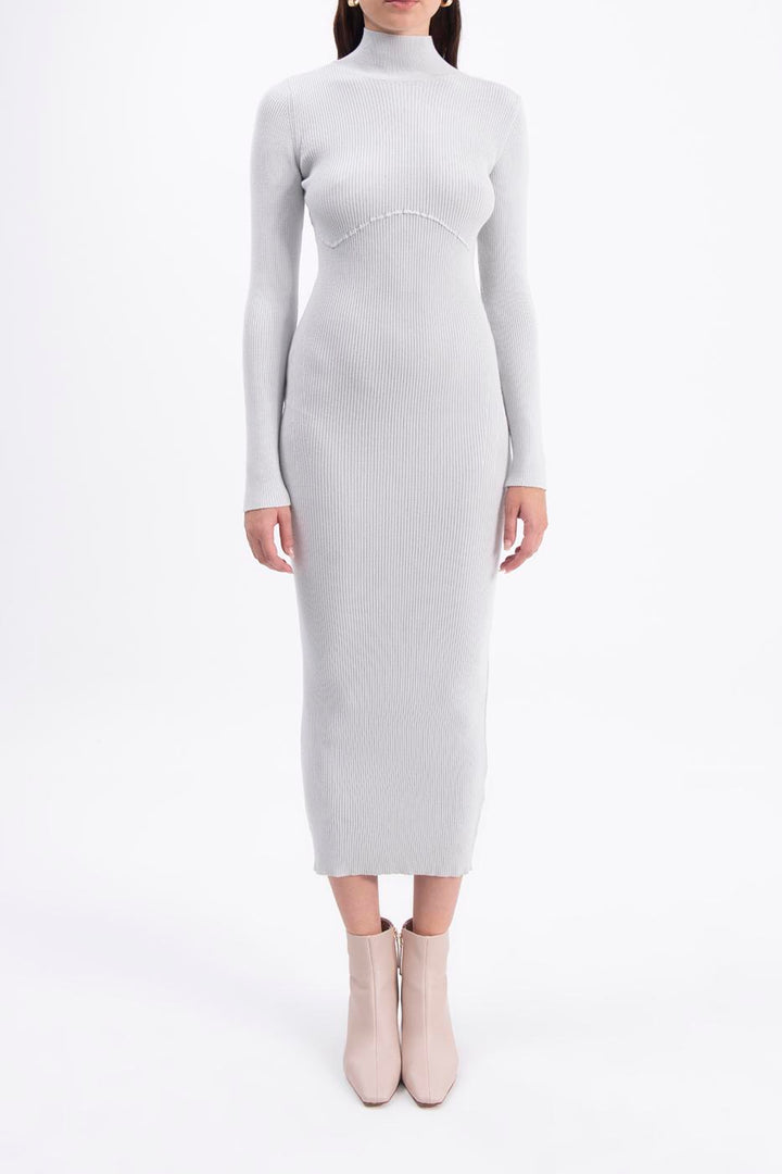 BSL Women High neck knitted pencil dress - Mount Pleasant