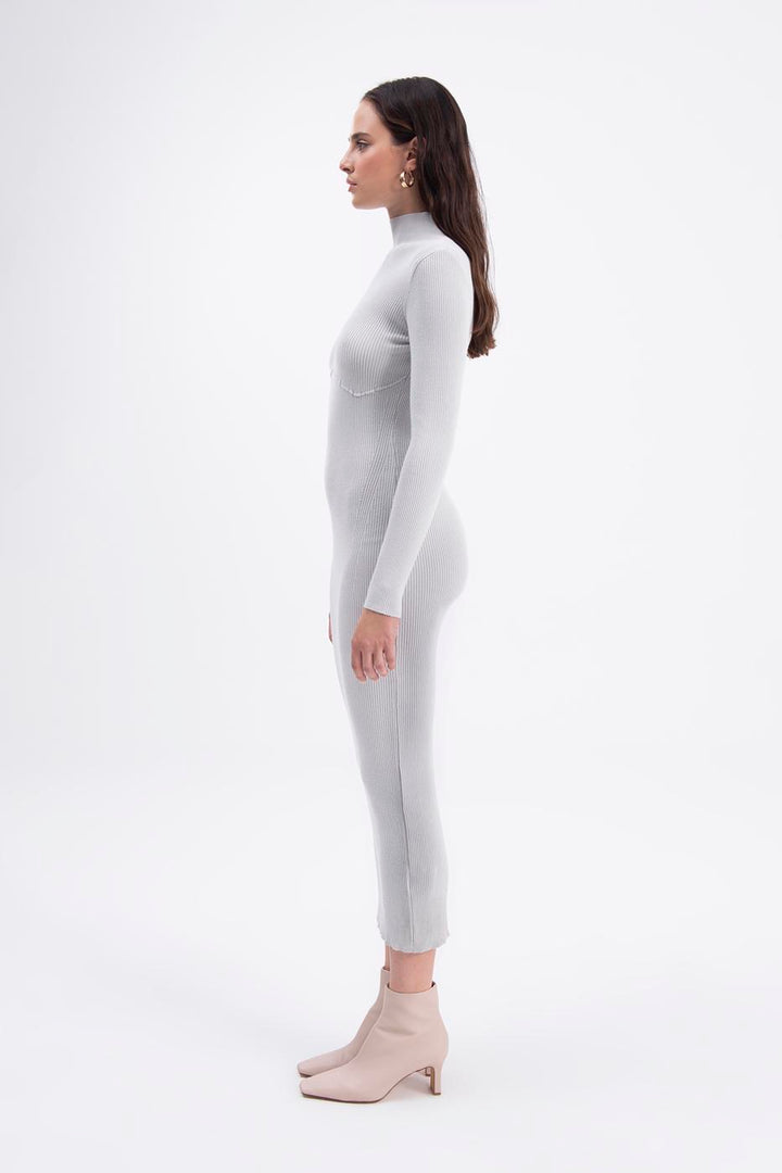 BSL Women High neck knitted pencil dress - Mount Pleasant