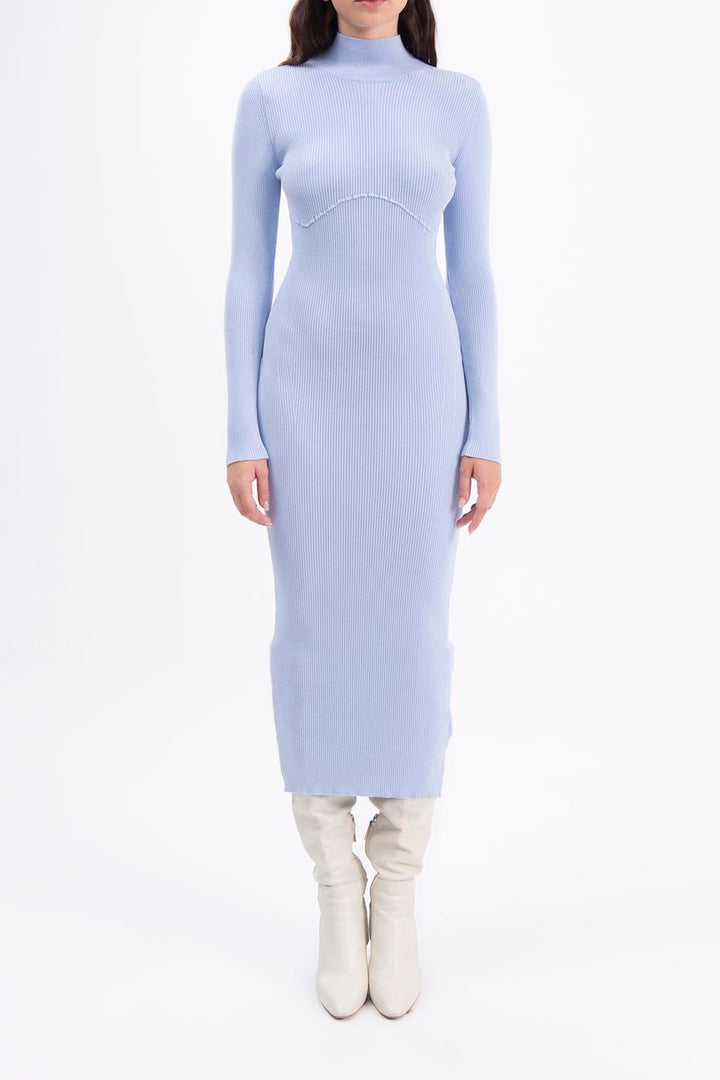 BSL Women High neck knitted pencil dress - Hartford