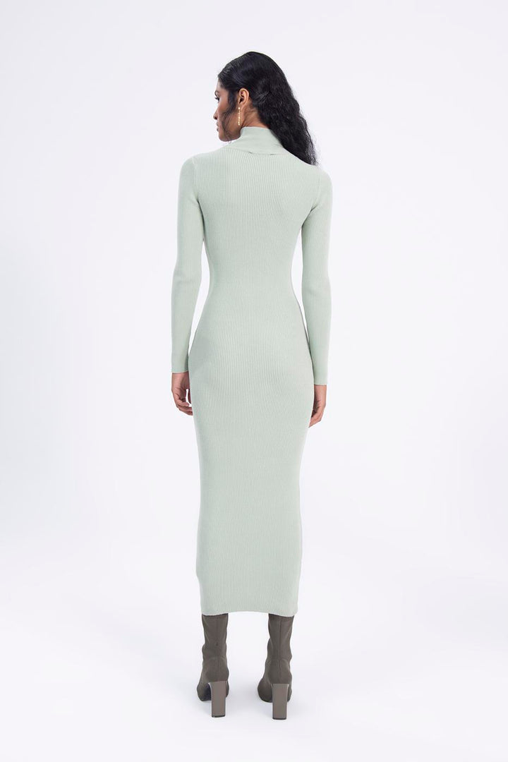 BSL Women High neck knitted pencil dress - Chimalhuacán