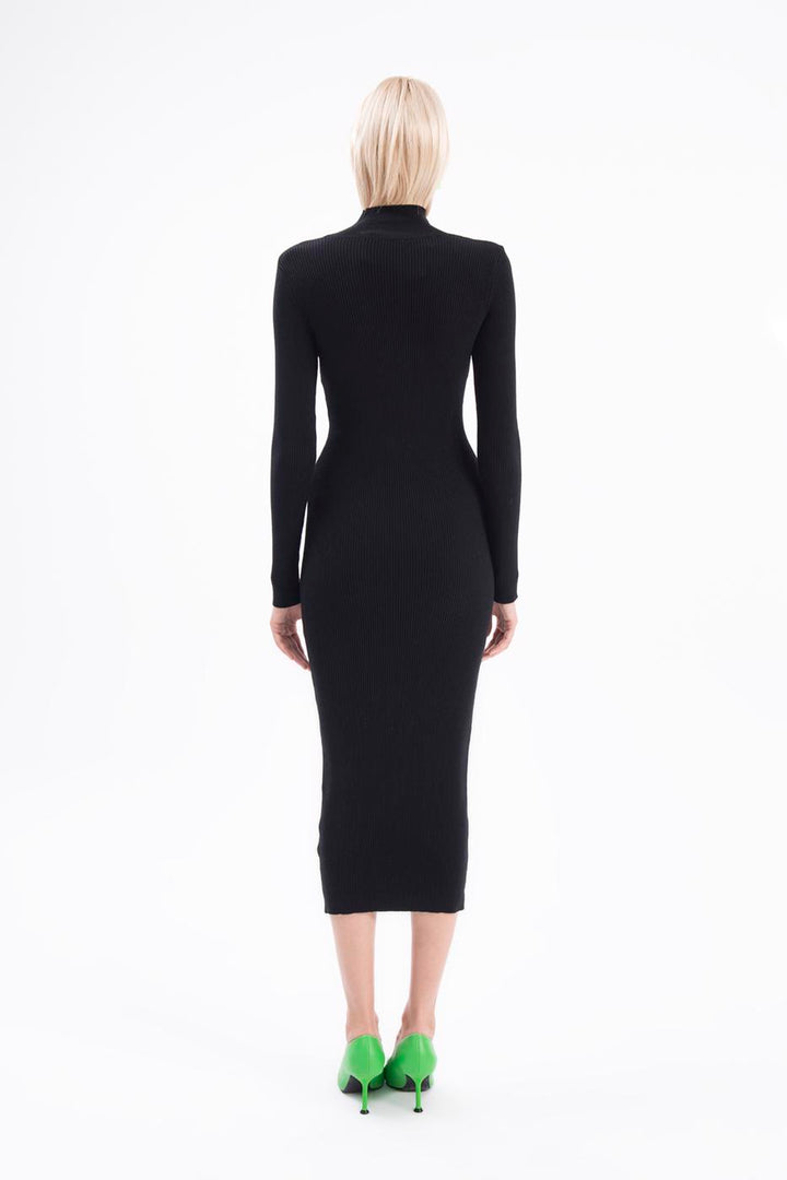 BSL Women High neck knitted pencil dress - Geldern