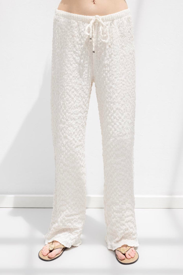 BSL Women Textured Loose Trousers - Woerden