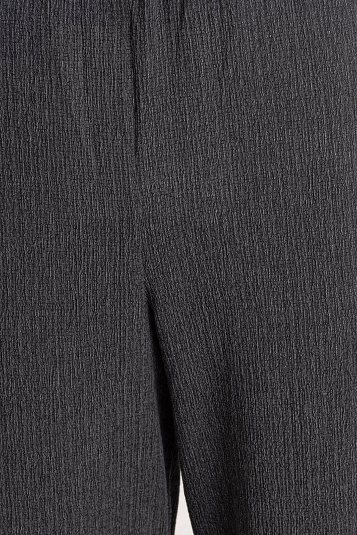 BSL Women Textured Straight Cut Trousers - Fermo