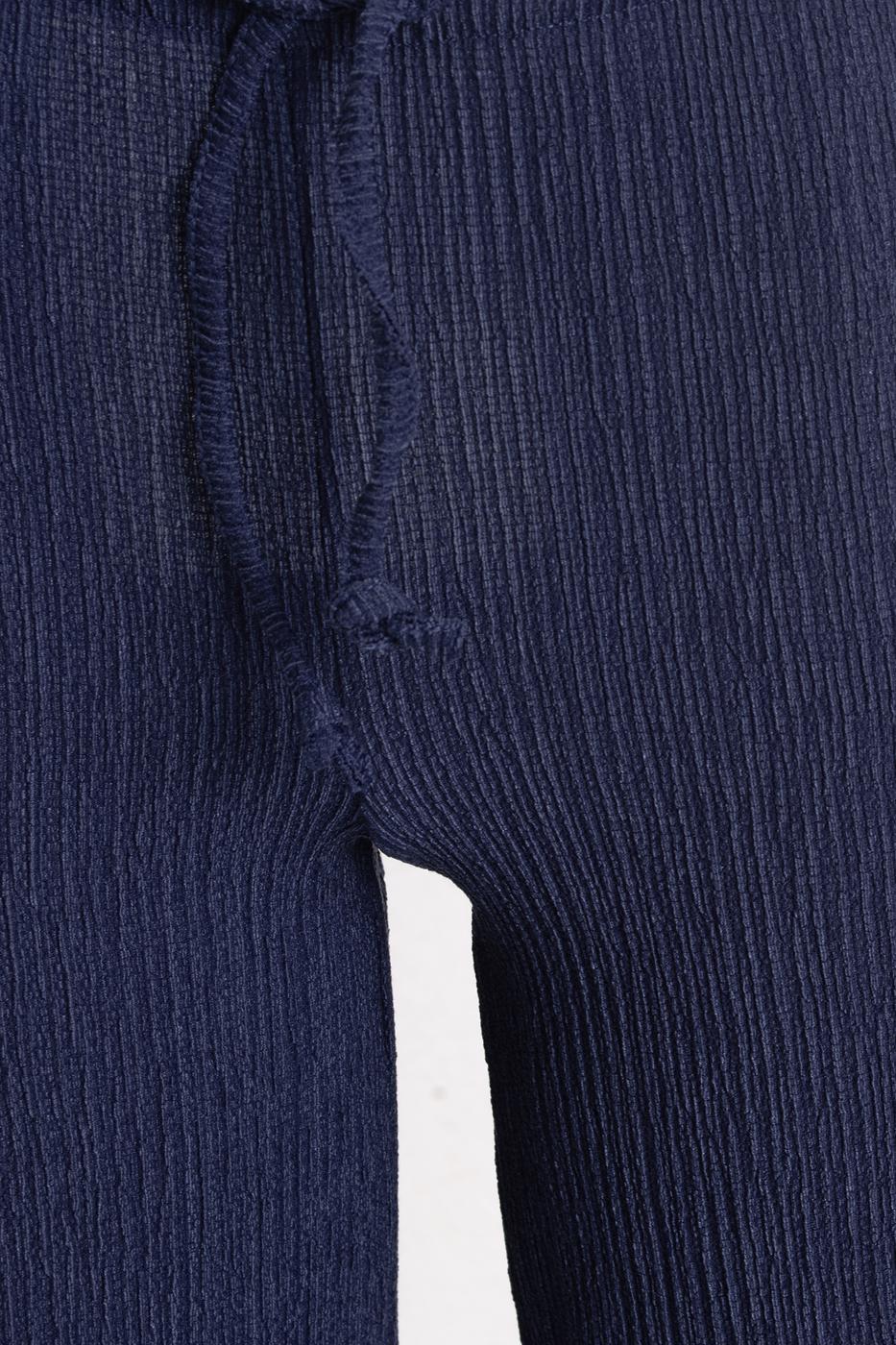 BSL Women Textured Straight Cut Trousers - Minot