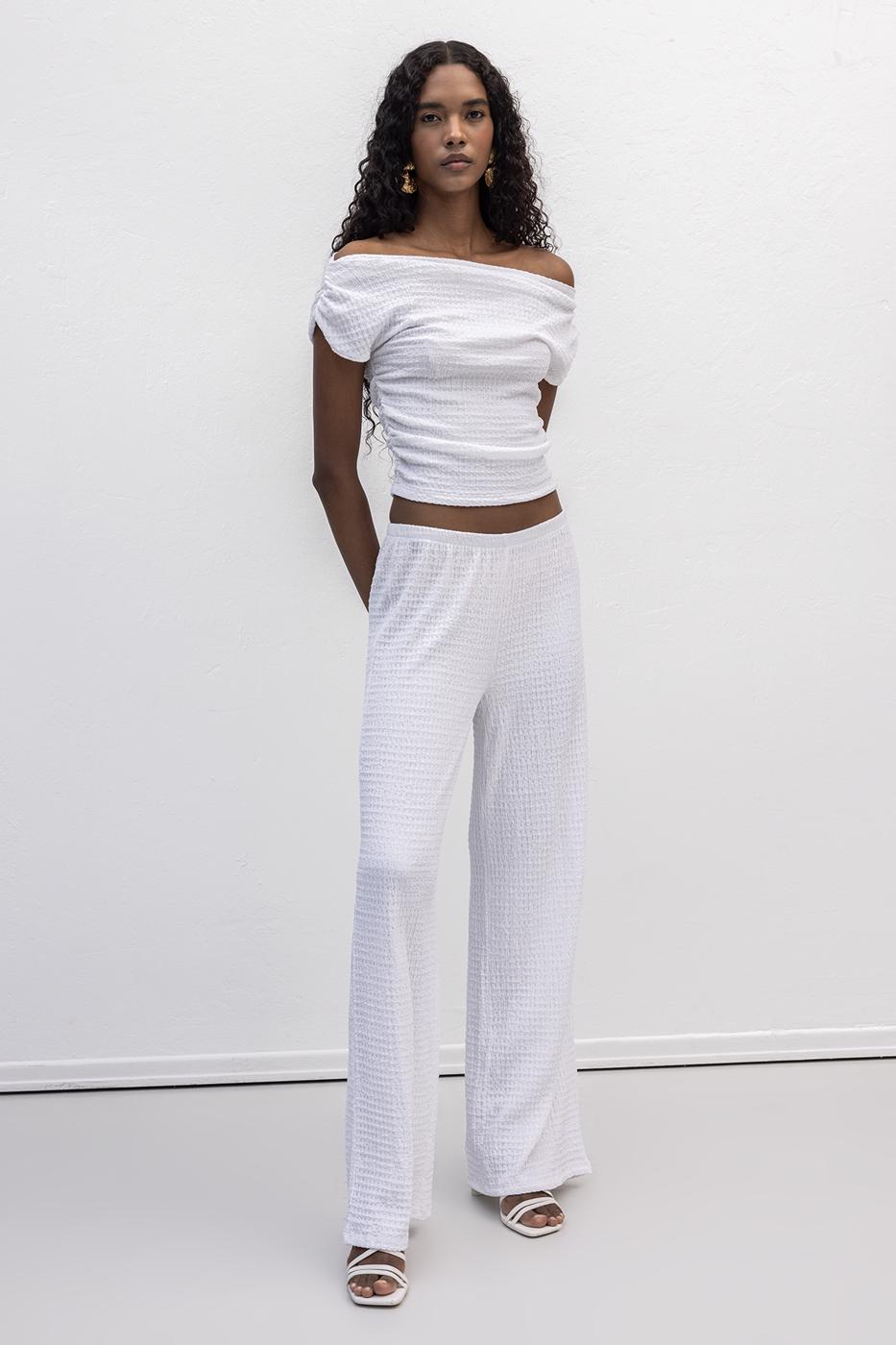 BSL Women Textured Trousers - Kingswood
