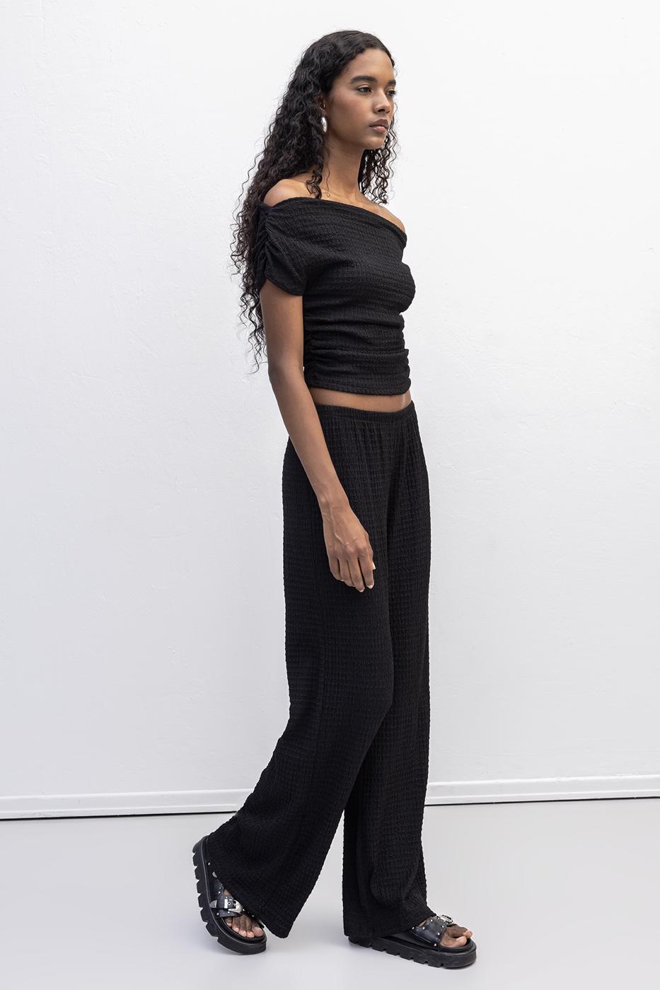 BSL Women Textured Trousers - Lochau