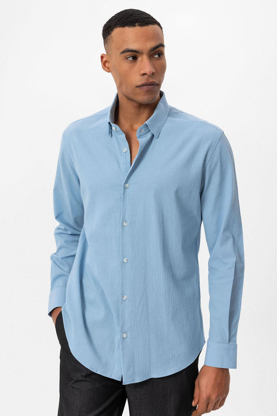 ANT Textured Regular Fit Men's Shirt - Terracina