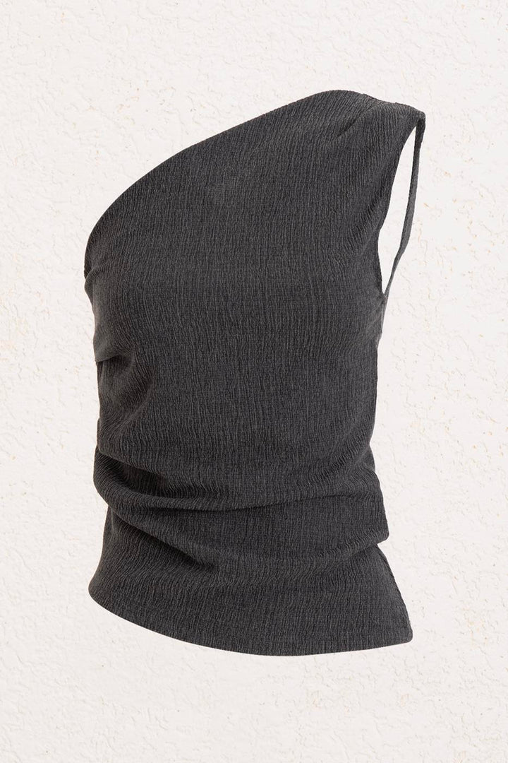 BSL Women Textured One-Shoulder Top - Pittsfield