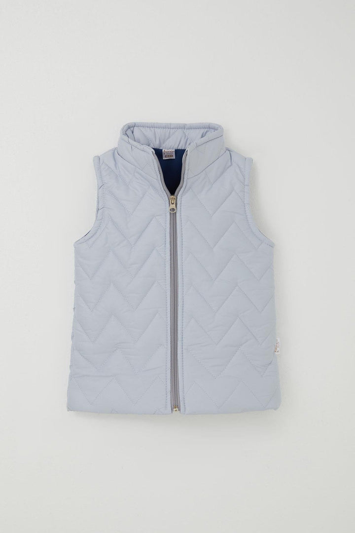 BRE Donino Boys' Tracksuit Lion Printed Zigzag Micro Vest 2-5 Years, Light Brown - Jocotepec