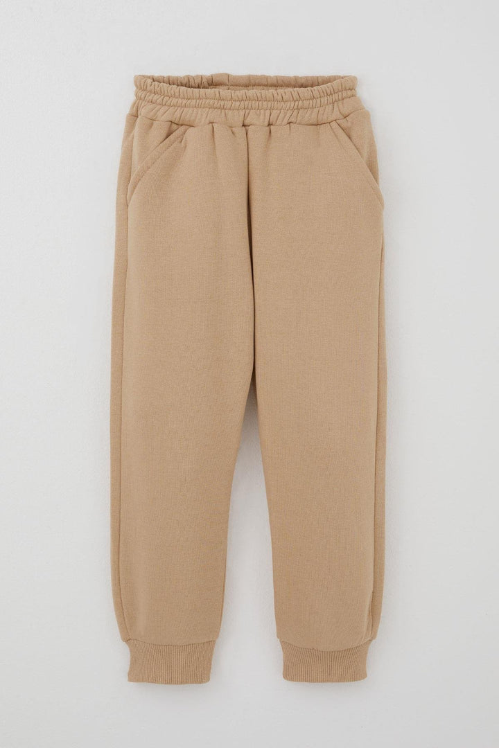 BRE Donino Boys' Tracksuit Set with B Printed Vest, 2-5 Years, Beige - Elizabeth