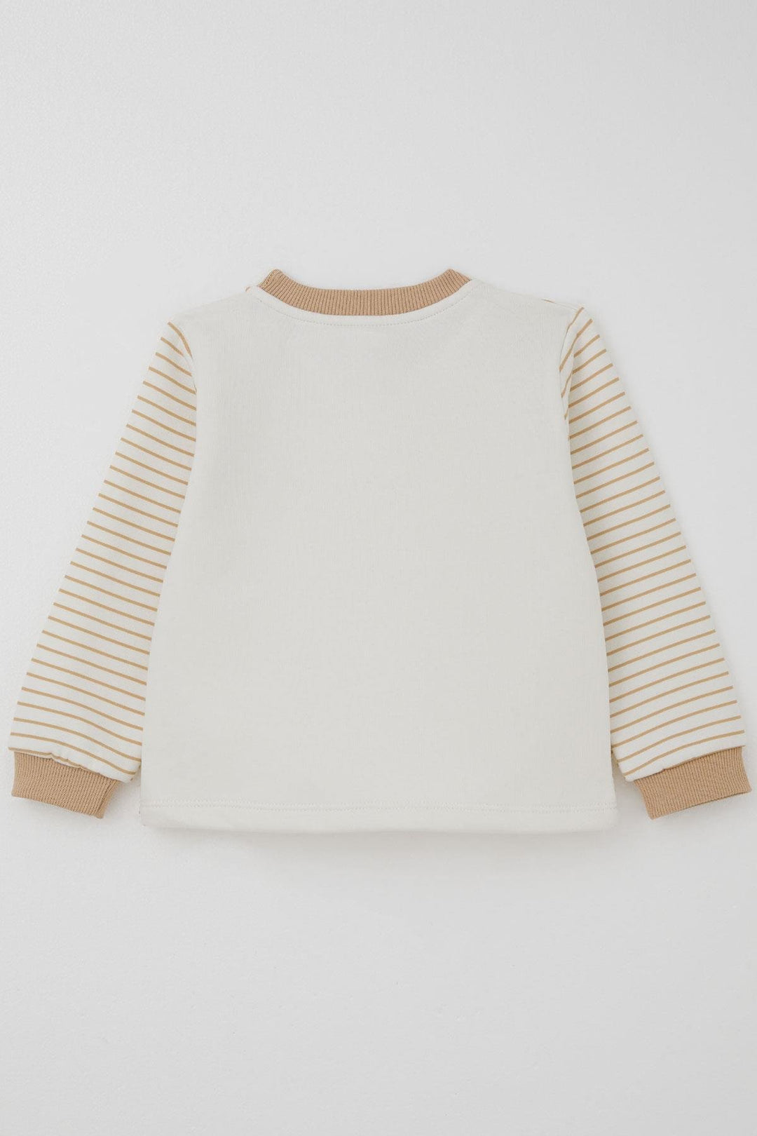 BRE Donino Boys' Tracksuit Set with B Printed Vest, 2-5 Years, Beige - Elizabeth