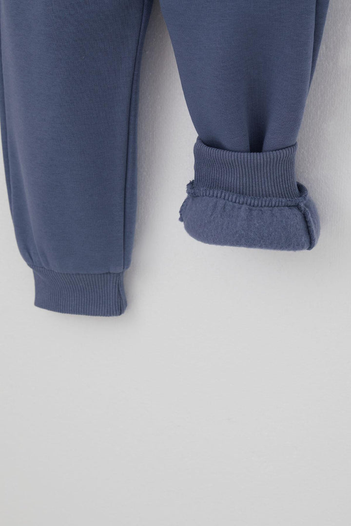 BRE Donino Erkek Çocuk Eşofman Takımı Püskürtme Boya Desenli Cep Detaylı 2-5 Yaş, Ekru - Spring Valley