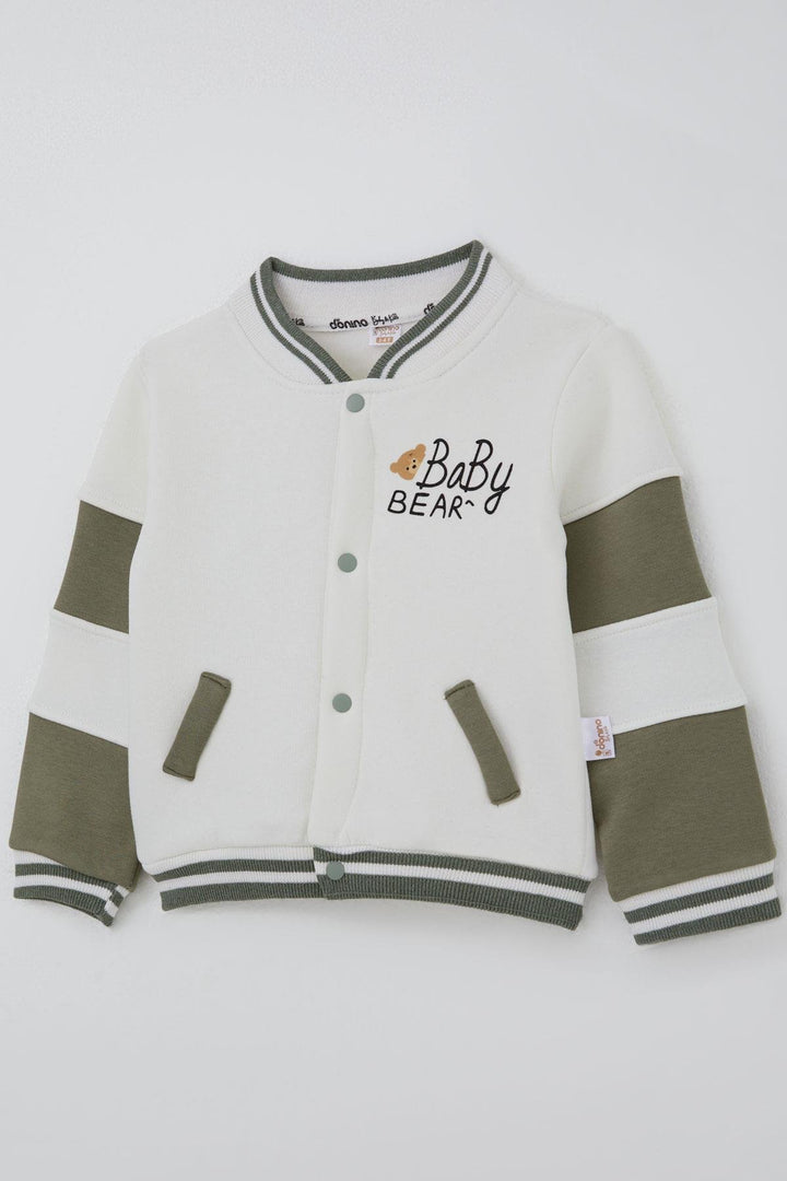 BRE Donino Boys' Tracksuit Cute Bear Printed 2-5 Years, Ecru - Sesto San Giovanni