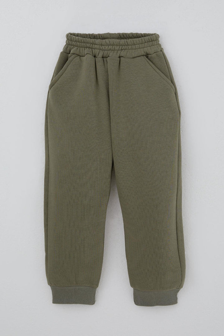 BRE Donino Erkek Çocuk Eşofman Takımı Sevimli Ayıcık Baskılı 2-5 Yaş, Ekru - Genoa