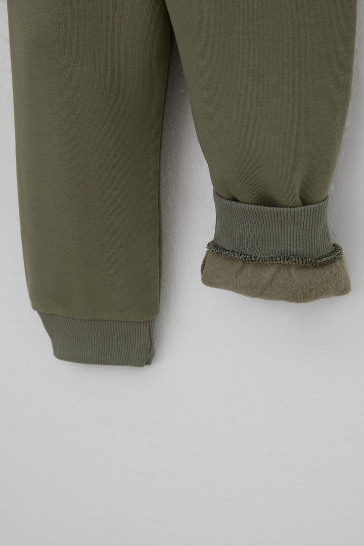 BRE Donino Erkek Çocuk Eşofman Takımı Sevimli Ayıcık Baskılı 2-5 Yaş, Ekru - Genoa