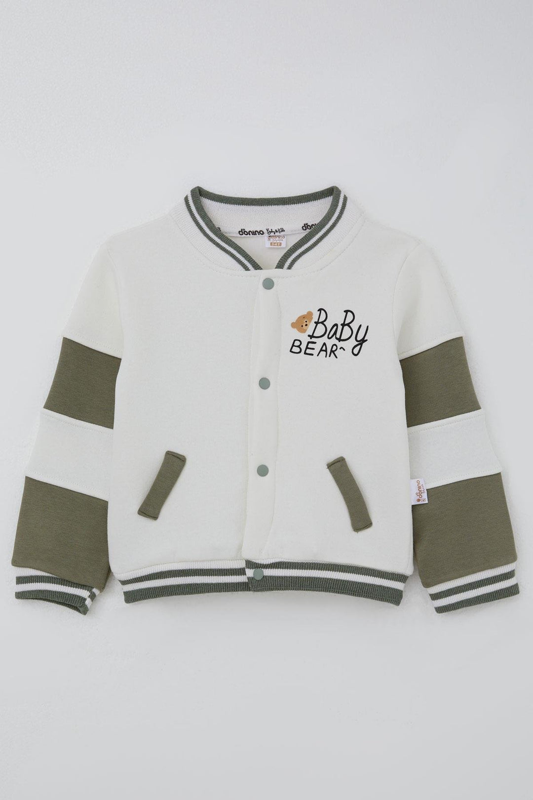 BRE Donino Boys' Tracksuit Cute Bear Printed 2-5 Years, Ecru - Sesto San Giovanni