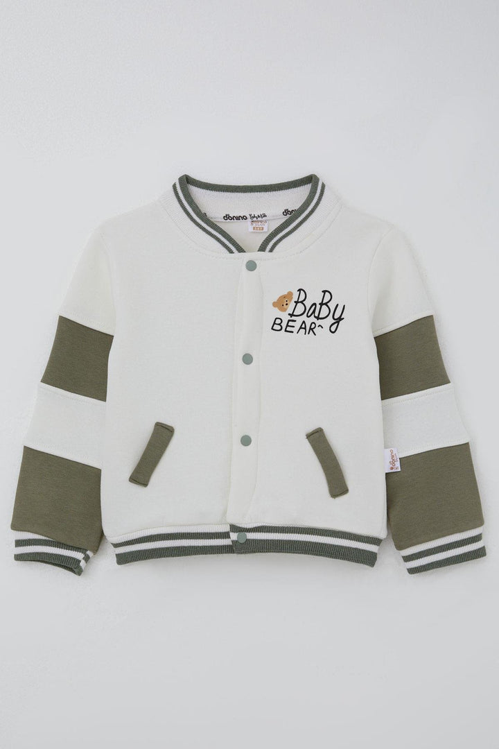 BRE Donino Boys' Tracksuit Cute Bear Printed 2-5 Years, Ecru - Sesto San Giovanni