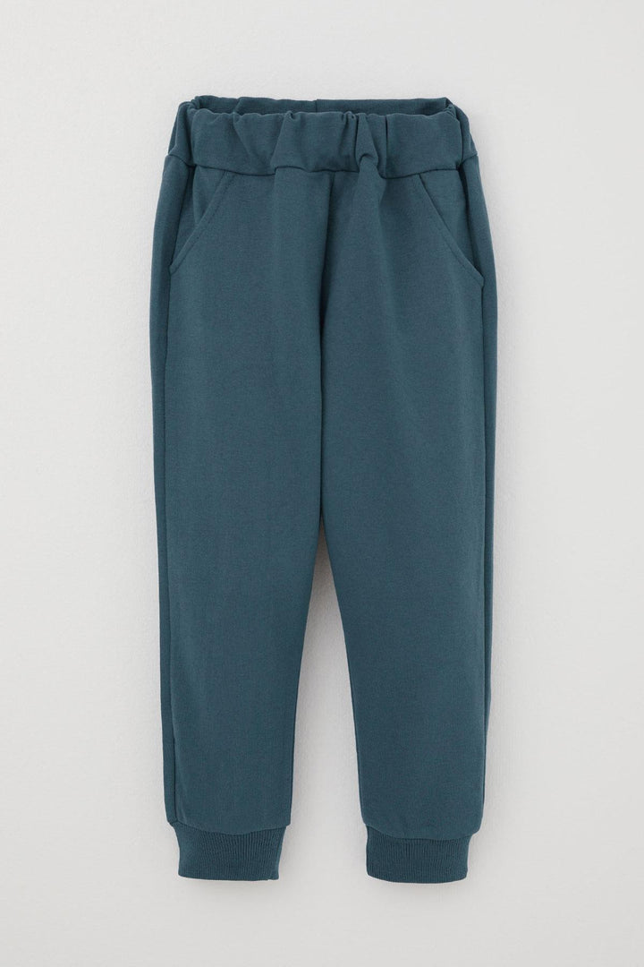 BRE Donino Boys' Tracksuit Set Printed with Summer Micro Vest 2-5 Years, Indigo - Kramatorsk